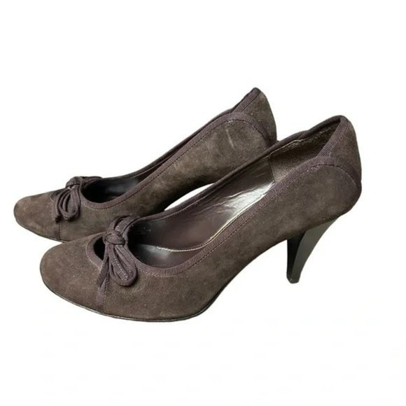 Richard Tyler Brown Suede Heels - Picture 8 of 10